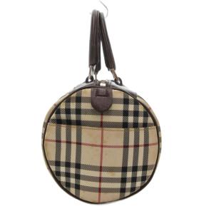 BURBERRY ミニボストン ドラム ノバチェック ベージュ