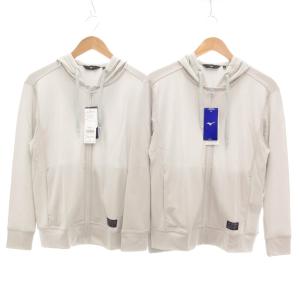 タグ付き アイスタッチパーカー 2点セット まとめ ジップアップ S シルバーグレー /UO