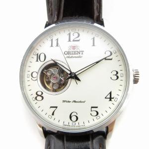 腕時計 自動巻き アナログ 裏スケ レザーバンド ダークブラウン F6T2-UAB0 /UO