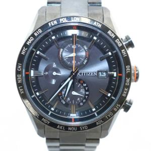 ATTESA ACT Line ブラックチタンシリーズ 腕時計 電波時計 エコドライブ クロノグラフ