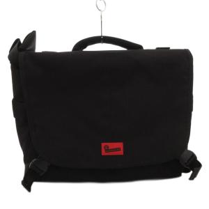 カメラバッグ ショルダー ハンド 2WAY キャンバス ロゴ 黒 ブラック /FF
