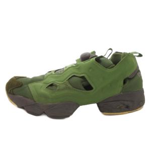 Reebok インスタポンプフューリー スニーカー シューズ ロゴ 刺繍 28cm 緑 グリーン BS9729 /FF