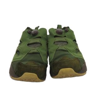 Reebok インスタポンプフューリー スニーカー シューズ ロゴ 刺繍 28cm 緑 グリーン BS9729 /FF