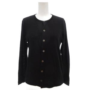 カーディガン クルーネック 薄手 長袖 S 黒 ブラック /AE AA