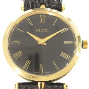 シェリーライン 腕時計 アナログウォッチ クォーツ GGロゴ 黒 ブラック ゴールドカラー /AE