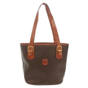 ヴィンテージ トートバッグ マカダム柄 ブラウン