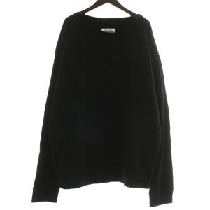 24SS トレーナー バックプリント オーバーサイズ S ブラック