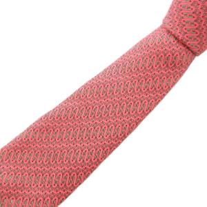 ネクタイ レギュラー シルク 鍵 総柄 ピンク /UO