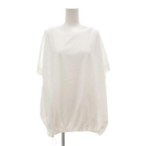 美品 25SS Tシャツ カットソー 裾ドロスト 半袖 F 白 ホワイト /AE