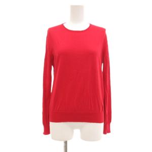 コットンニット セーター クルーネック 薄手 1 赤 レッド 6513-106-0637 /UO