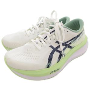 asics MAGIC SPEED 4 ランニングシューズ スニーカー ローカット 26.5cm 白 ホワイト 緑