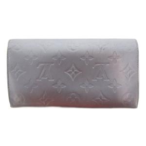 LOUIS VUITTON M65175 モノグラムマット ポルトモネクレディ 長財布 二つ折り グレー /UO