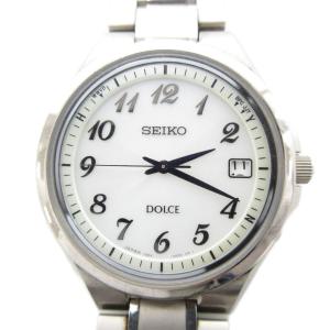 腕時計 電波ソーラー DOLCE アナログ チタン シルバーカラー 7B24-0BA0