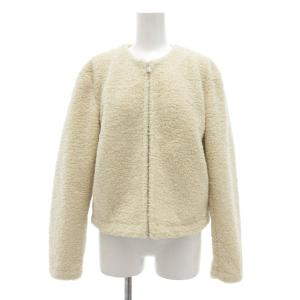 23AW Jersey Fleece Easy Zip ブルゾン ボアジャケット P エクリュカラー /UO