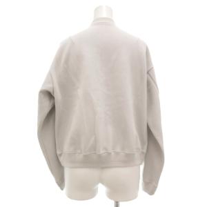 Drawer ジップアップ ブルゾン ジャケット ロゴ刺繍 ライトグレー /UO