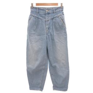 デニムパンツ ジーンズ タック テーパード 0 ライトインディゴ /FF