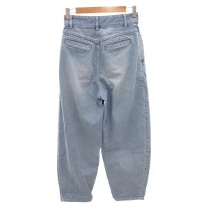 leur logette デニムパンツ ジーンズ タック テーパード 0 ライトインディゴ /FF