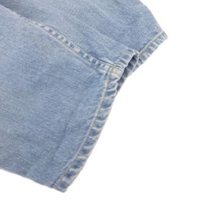 leur logette デニムパンツ ジーンズ タック テーパード 0 ライトインディゴ /FF