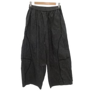 芽風 MEFU 美品 ワイドパンツ イージー 38 ダークグレー /AE