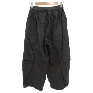 Senso unico 芽風 MEFU 美品 ワイドパンツ イージー 38 ダークグレー /AE