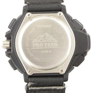 CASIO プロトレック 腕時計 PRT-71 アナデジウォッチ クォーツ シルバーカラー 紺 ネイビー /AE