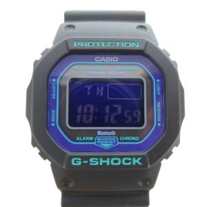 腕時計 電波ソーラー デジタル スマートフォンリンク Bluetooth ラバーバンド 黒 ブラック GW-B5600BL-1JF