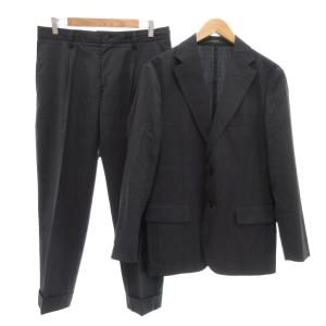 BREASY JACKET スーツ テーラードジャケット パンツ 2B チェック LL38 グレー系 /UO
