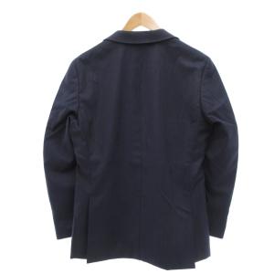 MACKINTOSH LONDON NEW BRIDGE スーツ テーラードジャケット パンツ 2B 総裏地 シャドーストライプ 38L 紺