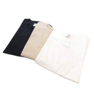 タグ付き シルケットスムース クルー Tシャツ 3点セット まとめて 半袖 48 ベージュ ブラック ホワイト