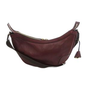 美品 バルケッタ ショルダーバッグ レザー マルーンカラー /UO