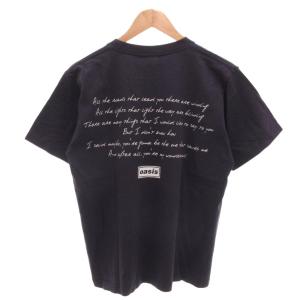 Adam et Rope' oasis wonder wall Tシャツ ロゴ プリント 半袖 M 紺 ネイビー /FF