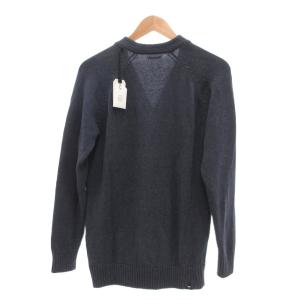 DENHAM タグ付き CARDI RAGLAN MWC ラグランカーディガン コットンニット S 青系 /UO
