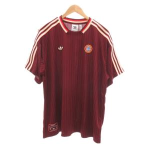 タグ付き FCバイエルン テラスアイコン ジャージー Tシャツ ゲームシャツ 3XL シャドウレッド JF0595