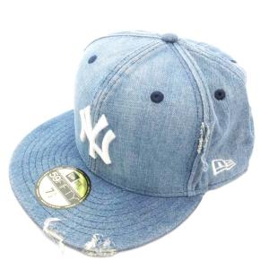 59FIFTY Damaged Series ニューヨークヤンキース キャップ 帽子 ウォッシュドデニム