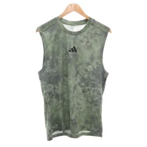 タグ付き パワー グラフィック タンクトップ 総柄 XL 緑 グリーン JP4136 /AE