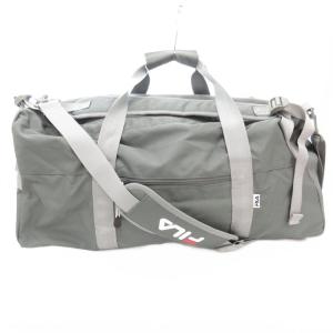 タグ付き ボストンバッグ ショルダー リュックサック 3WAY ロゴ グレー /AE