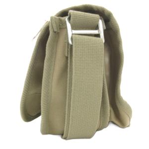 marimekko 美品 KERTTU ショルダーバッグ キャンバス フラップ ロゴ カーキ系 /AE