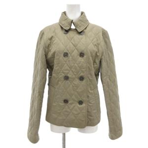 キルティングジャケット 裏地ノバチェック S マッシュルームカラー