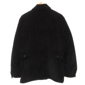 L.L.BEAN カバーオール ジャケット コーデュロイ 裏地チェック柄 M 黒 ブラック /AE