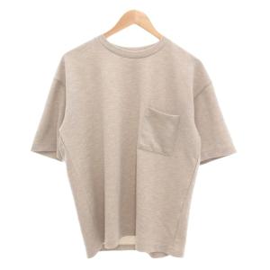 23SS TORAY リランチェ クルーネック カットソー 半袖 M ライトグレージュ 1217-199-3020