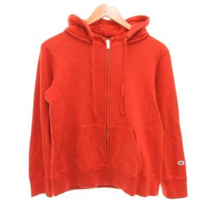 復刻ランタグ パーカー ジップアップ スウェット M オレンジ
