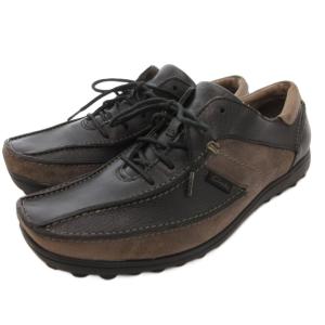 レザーシューズ 革靴 スエード 切替 8 26cm 黒 ブラック /AE