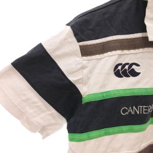 CANTERBURY ラガーシャツ ポロシャツ ロゴ ボーダー 半袖 L マルチカラー /AE