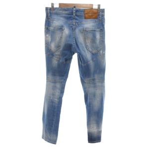 DSQUARED2 20年製 Tidy Biker Jean タイディ バイカー ジーンズ デニムパンツ 44 ライトブルー