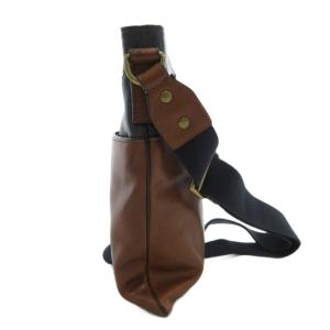 COACH ブリーカー ショルダーバッグ レザー ブラウン ダークグリーン 70993 /UO