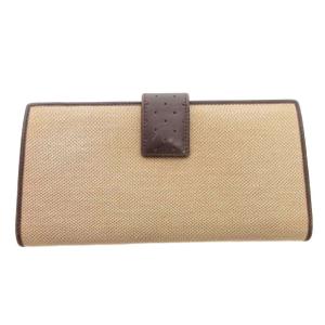 GUCCI 長財布 ウォレット シェリーライン インターロッキング キャンバス 115085・2149 ベージュ /FF