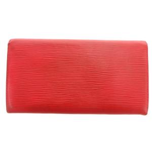 LOUIS VUITTON M63577 エピ ポシェット ポルトモネ クレディ 長財布 二つ折り レッド /UO