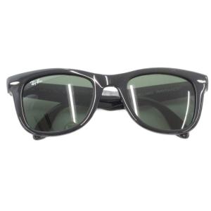 フォールディング ウェイファーラー サングラス アイウェア 度なし 折りたたみ 5022-3N 黒 ブラック