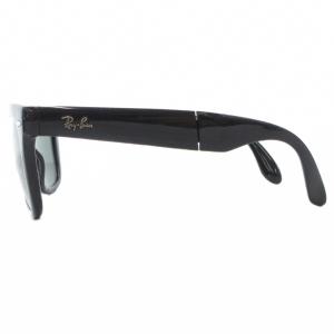 Ray-Ban フォールディング ウェイファーラー サングラス アイウェア 度なし 折りたたみ 5022-3N 黒 ブラック