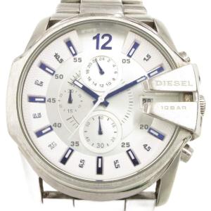 MASTER CHIEF 腕時計 DZ-4181 アナログウォッチ クォーツ クロノグラフ ロゴ シルバーカラー